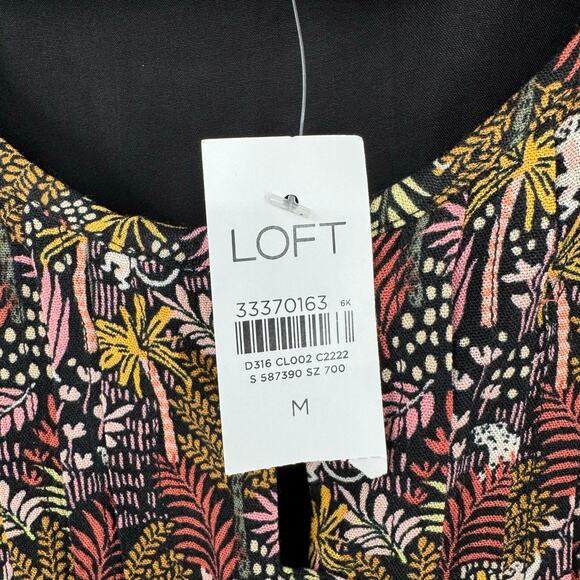 NEW LOFT Paradise Lost Dress M Jungle Animal Print Cinch Waist Twee Teacher Jess - Picture 9 of 10